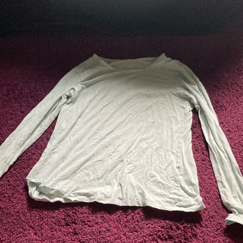 Light blue lands end pajama top